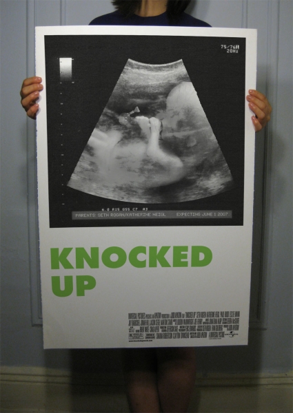 knocked up poster. Knocked Up poster for Key Arts contest. Digital.